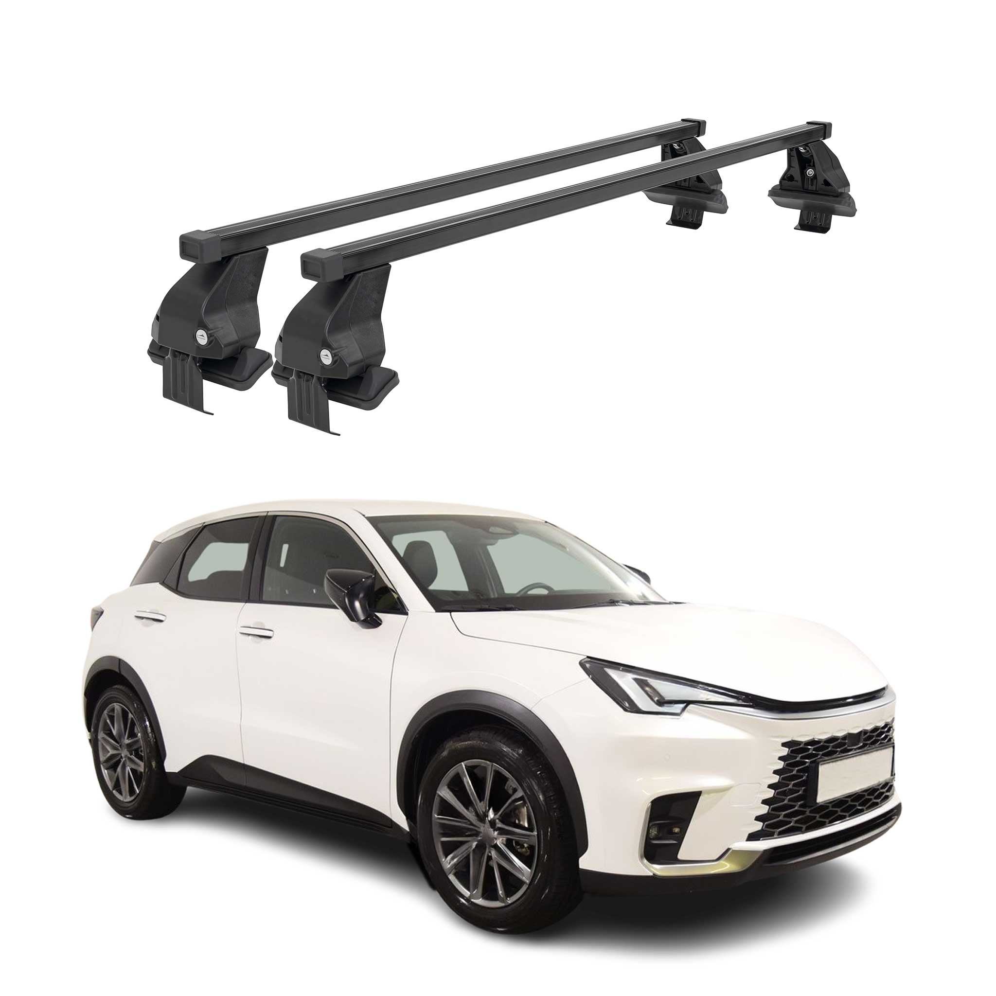 Menabo Dachträger Grundträger für Lexus LBX 2024-2026 Stahl Schwarz 2tlg