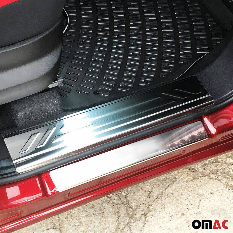 Einstiegsleisten Türschutzleisten für Fiat Doblo 2010-2024 Edelstahl 4tlg