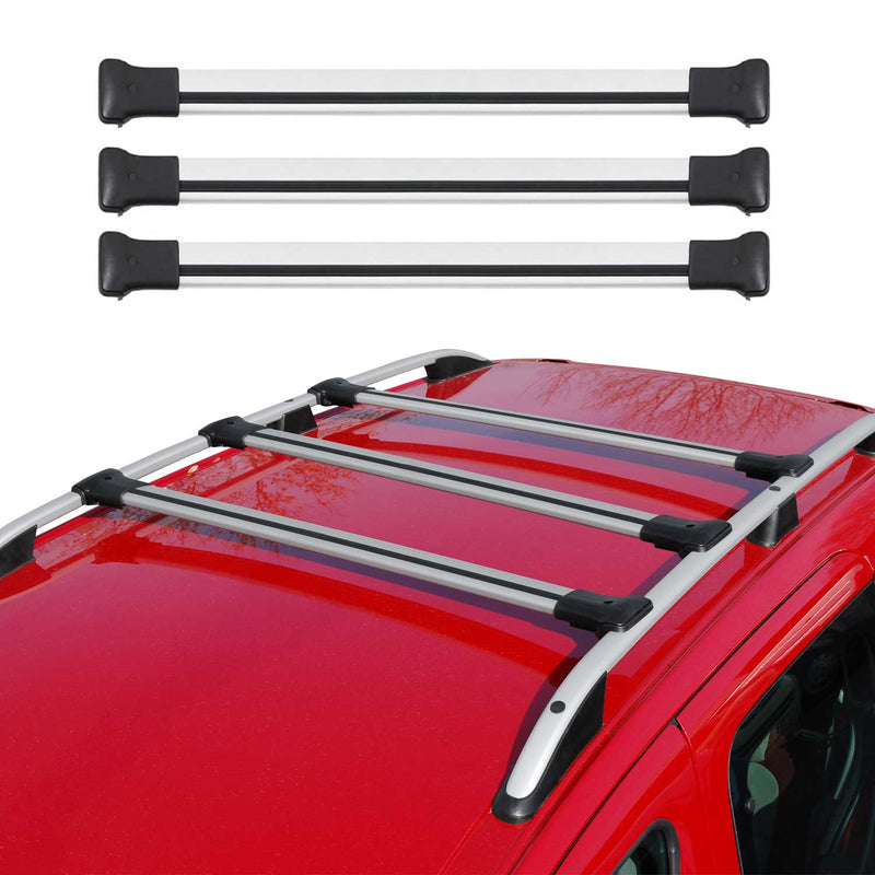 Dachträger Gepäckträger für VW Transporter T5 Caravelle Multivan Alu Grau 3x