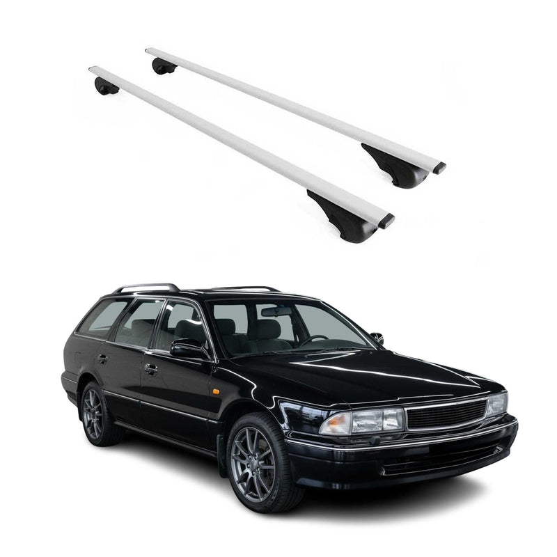 Dachträger Gepäckträger für Mitsubishi Sigma Kombi 1993-1996 Metall Grau