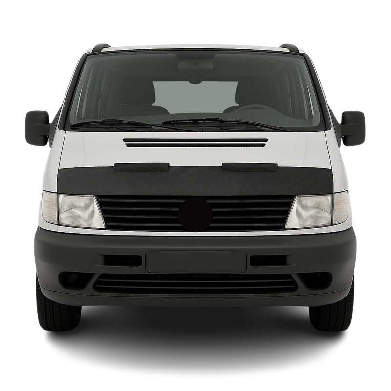 Schwarz Haubenbra Steinschlagschutz für Mercedes Vito W638 1996-2003 Halb