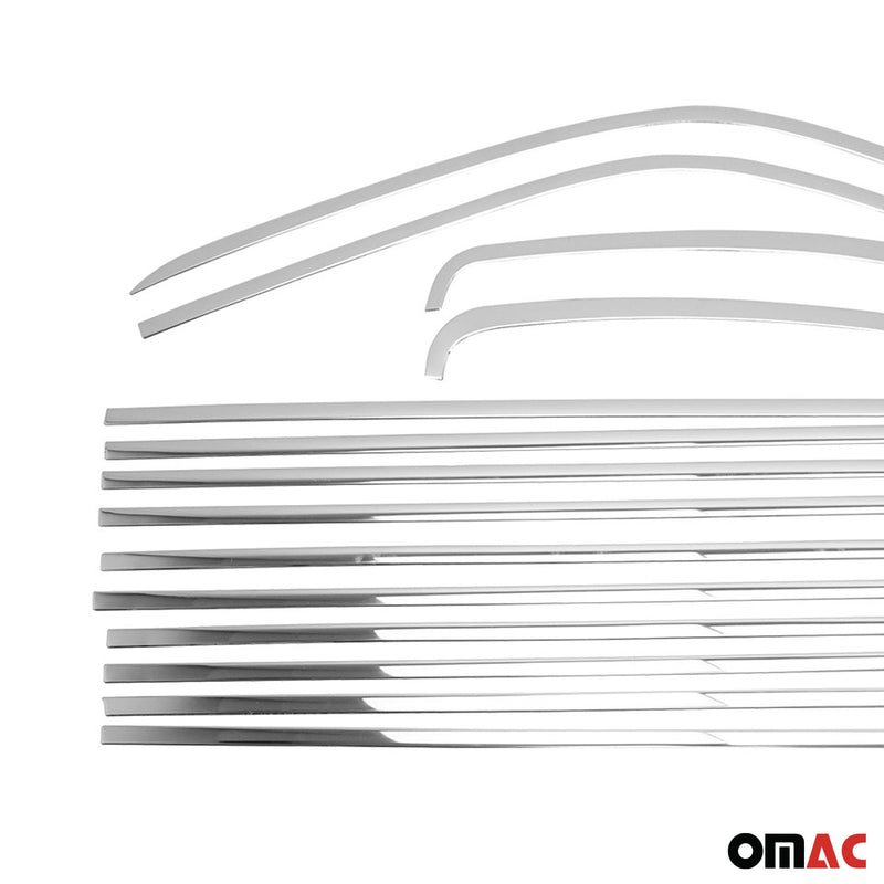 Fensterleisten Zierleisten für VW T5 2003-2015 langer RS 2-Schiebetür Chrom 14x