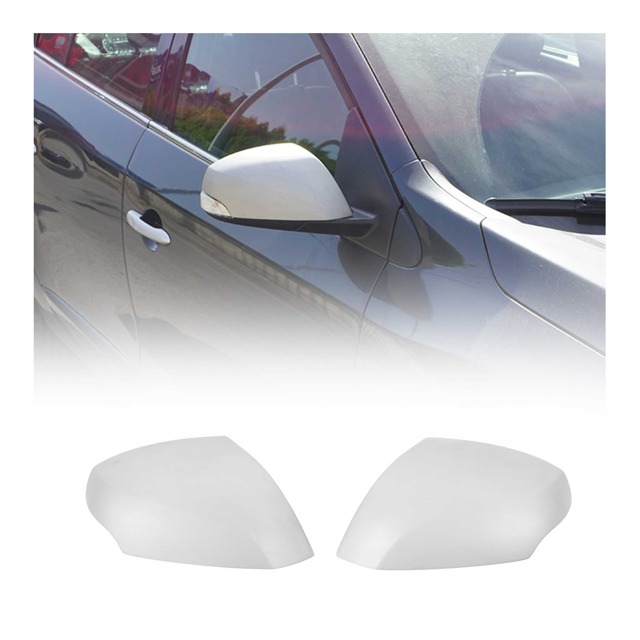 Edelstahl Spiegelkappen passend für Renault Megane 3 Laguna 3 Fluence Chrom 1Set