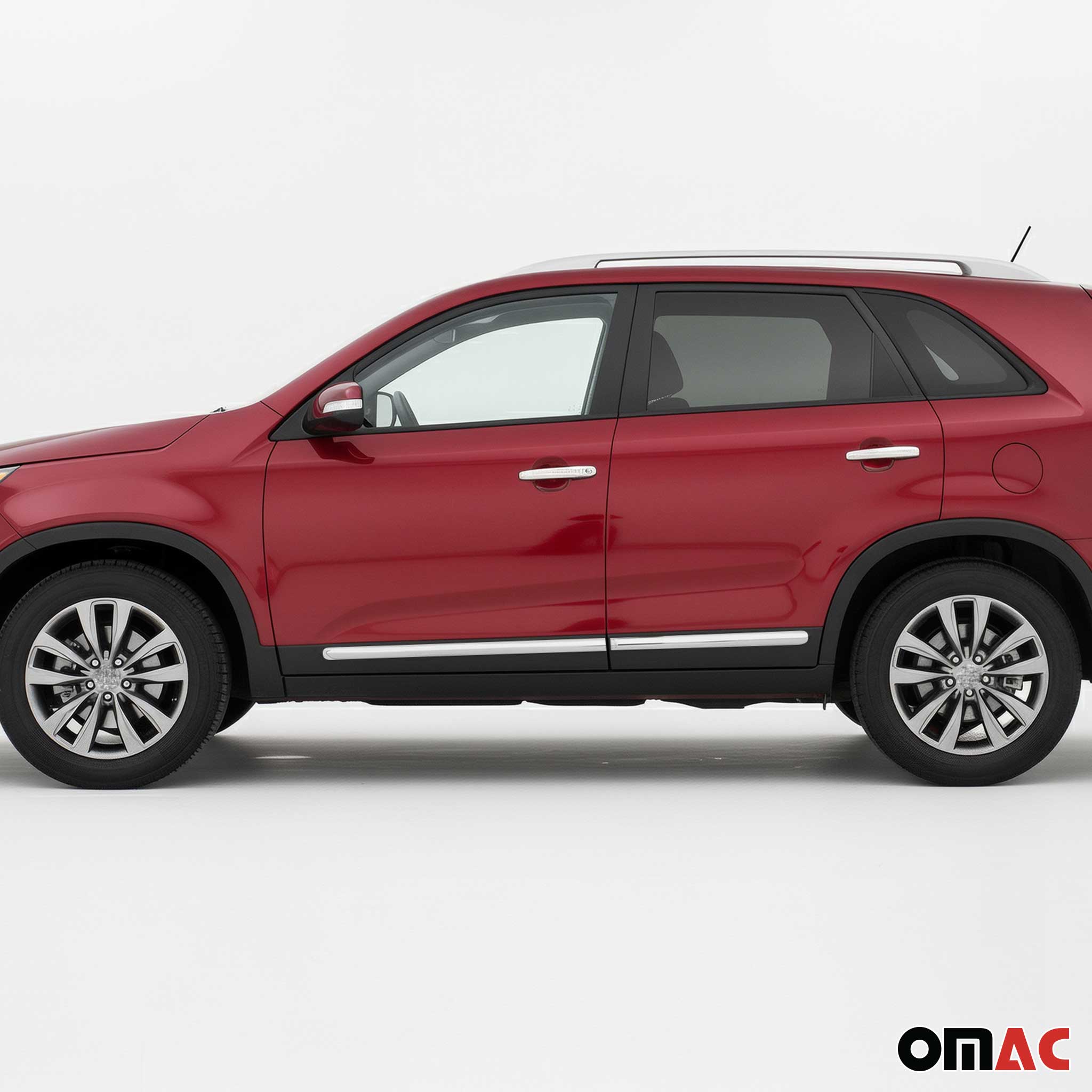 Seitentürleiste Türleisten Türschutzleiste für Kia Sorento 2009-2013 Chrom 4x