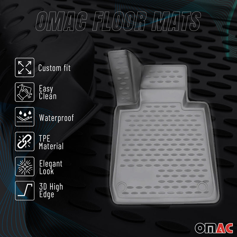 2008-2011 Audi A6 Limousine Allroad Avant FL floor mats rubber grey 4 pcs.