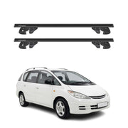 Dachträger Grundtäger für Toyota Previa II 2000-2005 Alu 90kg TÜV Schwarz 2tlg