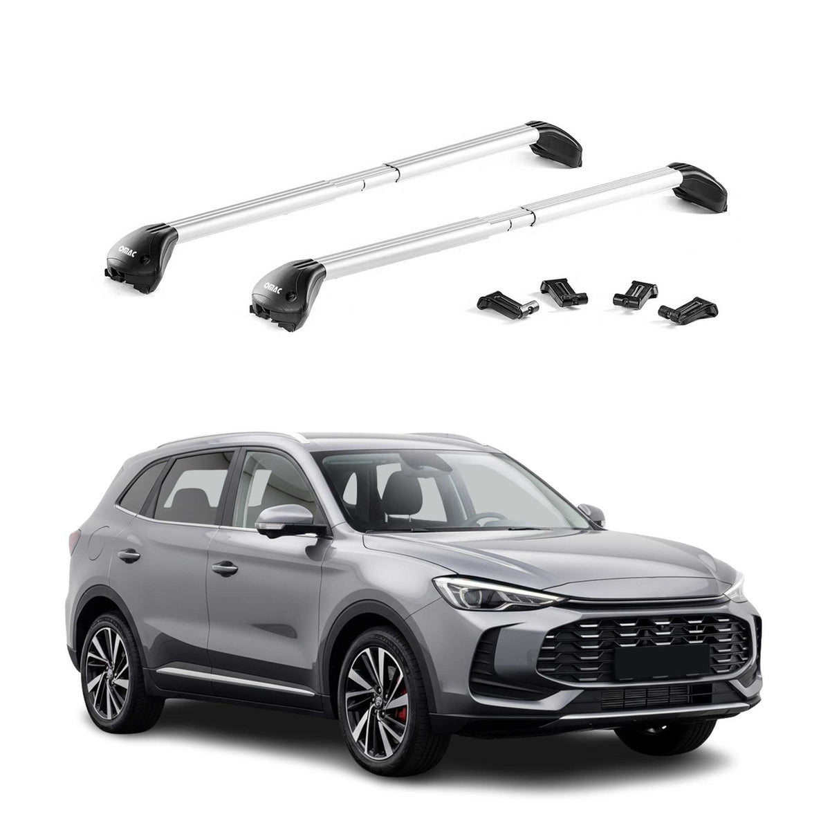 Dachträger Grundtäger für MG ZS II / EZS II 2024-2026 100kg Aluminium Silber ABE