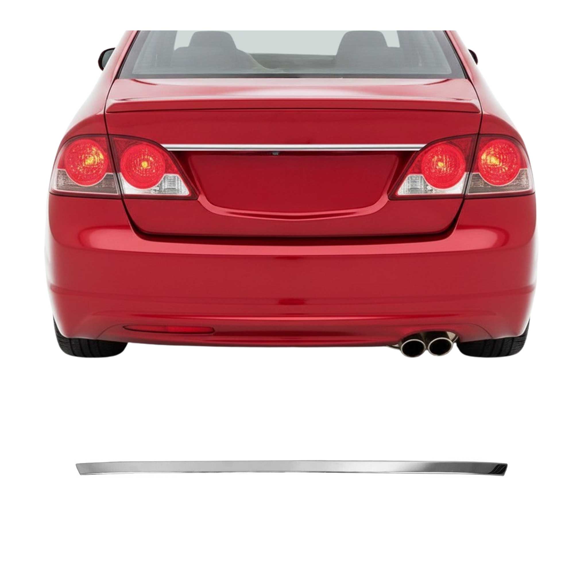 Heckklappe Kofferraumöffner Griff für Honda Civic 2006-2011 Edelstahl Chrom