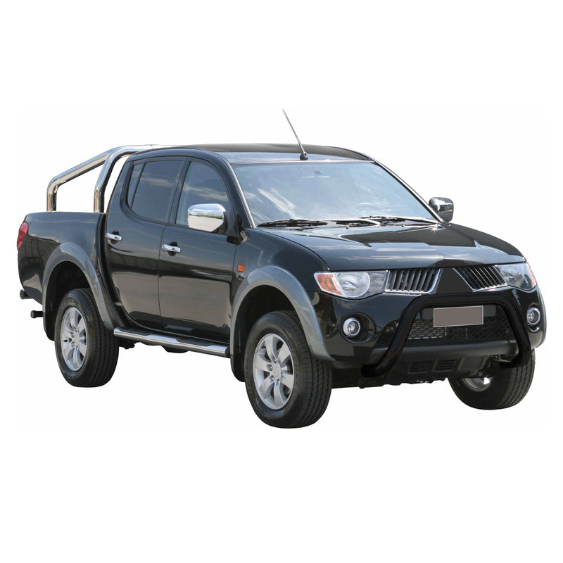 Frontbügel Frontschutzbügel für Mitsubishi L200 2006-2009 ø76mm Stahl Schwarz