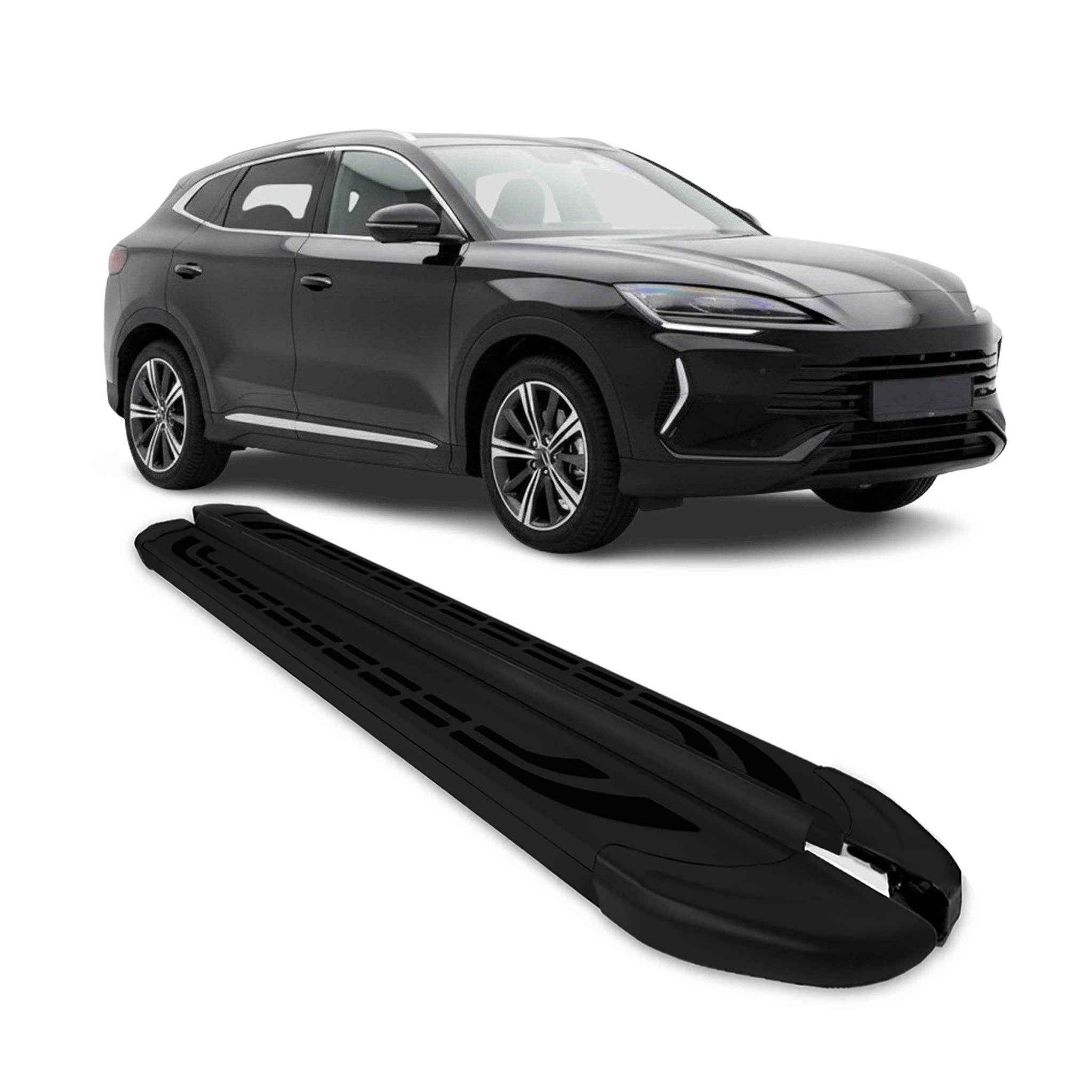 Trittbretter Seitenbretter für BYD Seal U SUV 2024-2026 Schwarz Aluminium 2x
