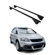 Dachträger Grundträger für VW Golf Schrägheck 2003-2008 75kg Stahl Schwarz 2 tlg