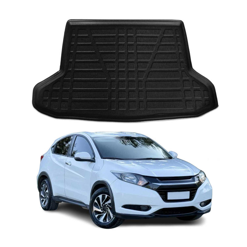 Kofferraumwanne Laderaumwanne für Honda HR-V 2016-2021 Obere Gummi TPE Schwarz