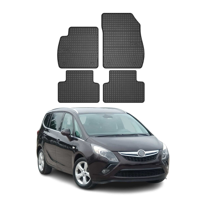 OMAC Gummi Fußmatten für Opel Zafira C Tourer 2012-2019 Automatten Schwarz 4x