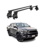 Menabo Dachträger Grundtäger für Toyota Hilux 2015-2026 50kg Stahl Schwarz 2 tlg