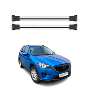 Dachträger Grundtäger für Mazda CX-5 2012-2016 75kg Aluminium Silber 2 tlg