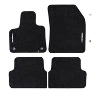 Velours Fußmatten für DS7 Crossback / DS 7 2017-2026 Automatten Schwarz 4tlg