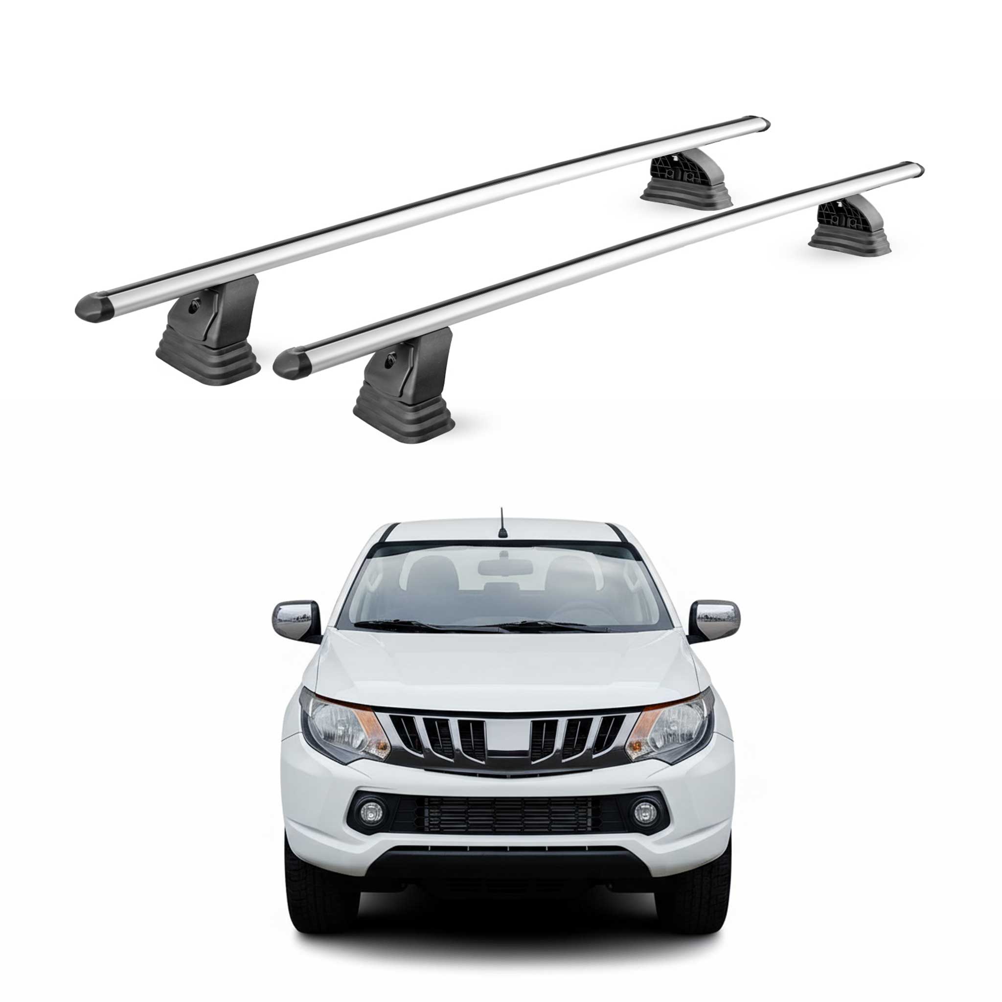 Alu Dachträger für Mitsubishi Triton Double Cab / Single Cab 2014-2026 Silber