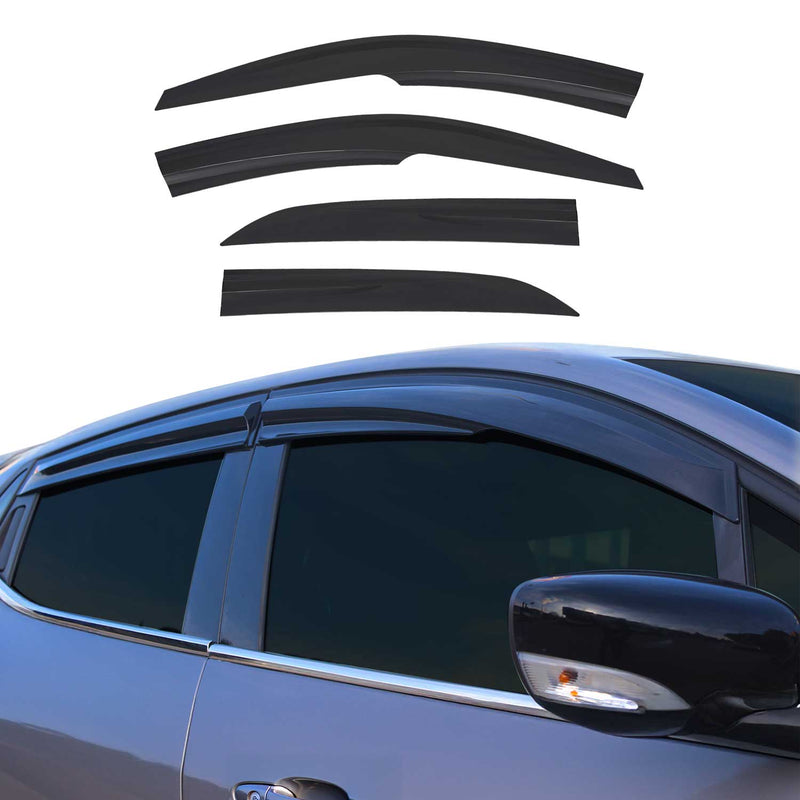 4x Windabweiser Regenabweiser für Hyundai i20 2014-2020 Schrägheck Acryl Dunkel