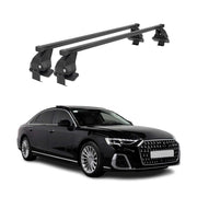 Menabo Dachträger Grundtäger für Audi A8 Limo 2018-2026 50kg Stahl Schwarz 2 tlg