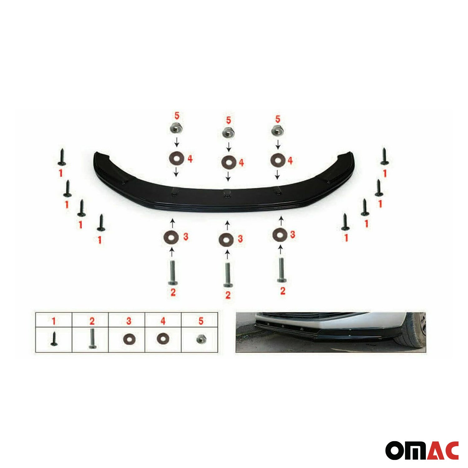 Frontspoiler Lippe Stoßstange Splitter für Toyota Corolla 2013-2019 Limo ABS