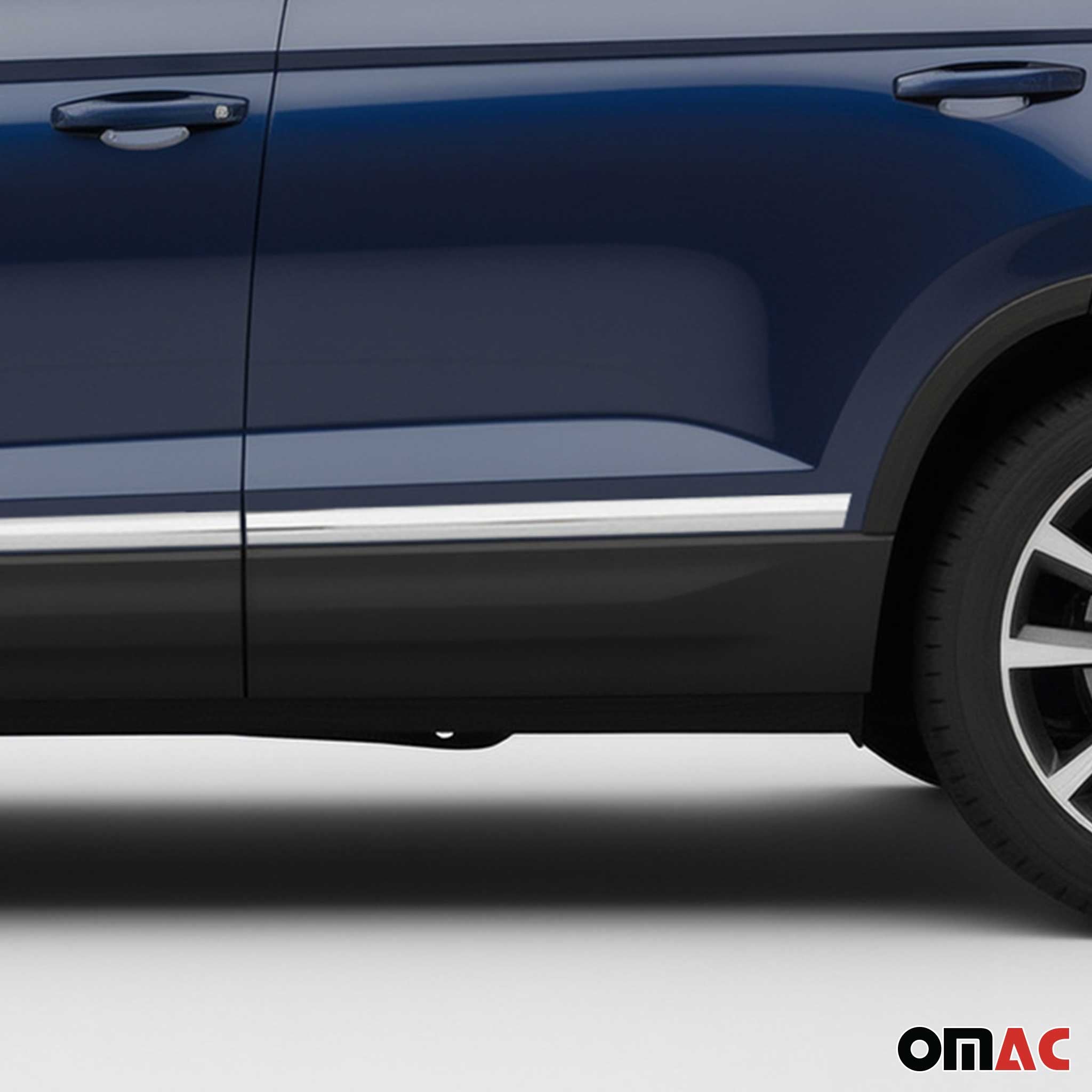 Seitentürleiste Türleisten Türschutzleiste für Skoda Karoq 2017-2026 Chrom 4x
