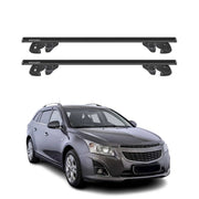 Dachträger Grundtäger für Chevrolet Cruze Kombi 2011-2016 Alu TÜV Schwarz 2tlg