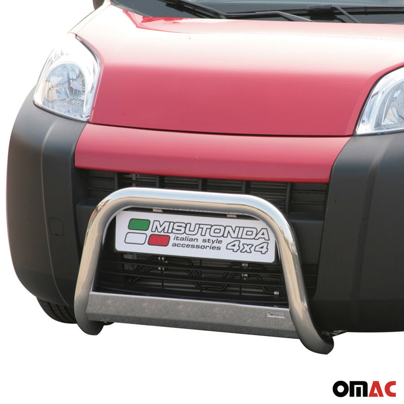 Frontbügel Frontschutzbügel für Peugeot Bipper 2008-2016 ø63mm Stahl Silber