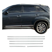 Fensterleisten Zierleisten für Kia Sorento III 2014-2020 Edelstahl Chrom Glanz