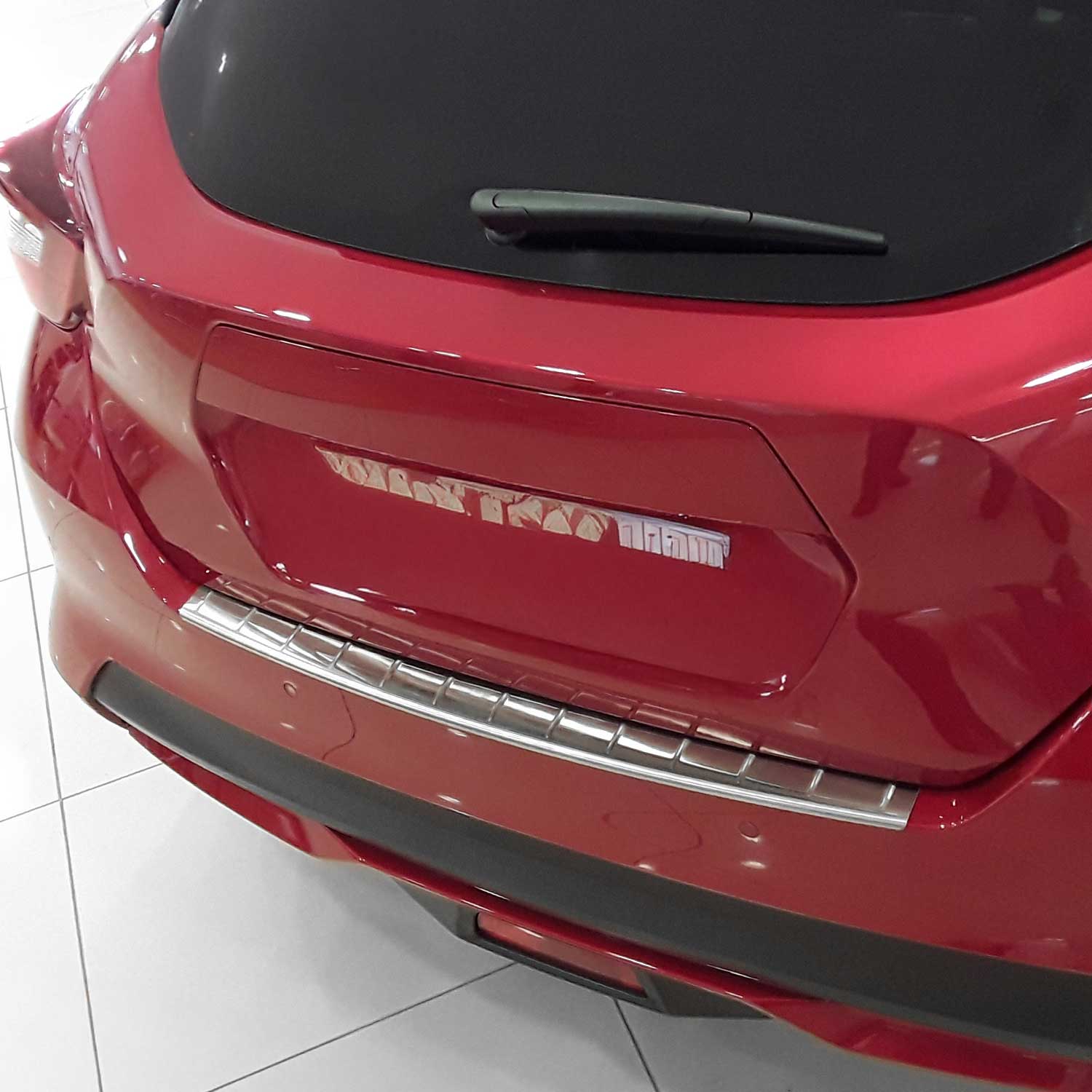 Ladekantenschutz Stoßstangenschutz für Nissan Micra V 2017-2023 Edelstahl Chrom
