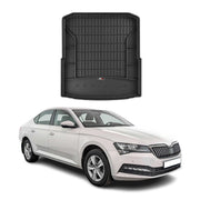 OMAC Gummi Kofferraumwanne für Skoda Superb 2015-2024 TPE Laderaumwanne Schwarz