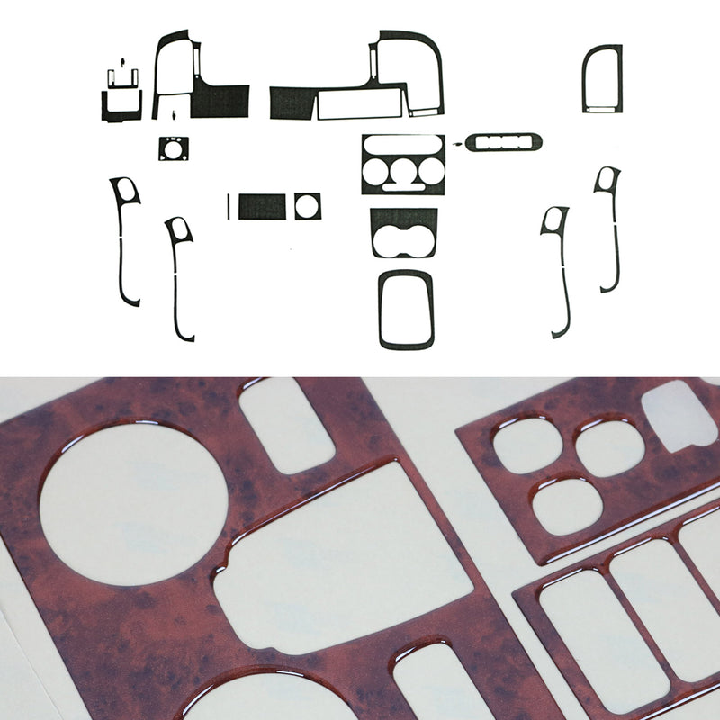 Innenraum Dekor Cockpit für Opel Zafira 1998-2005 Wurzelholz Optik 21x