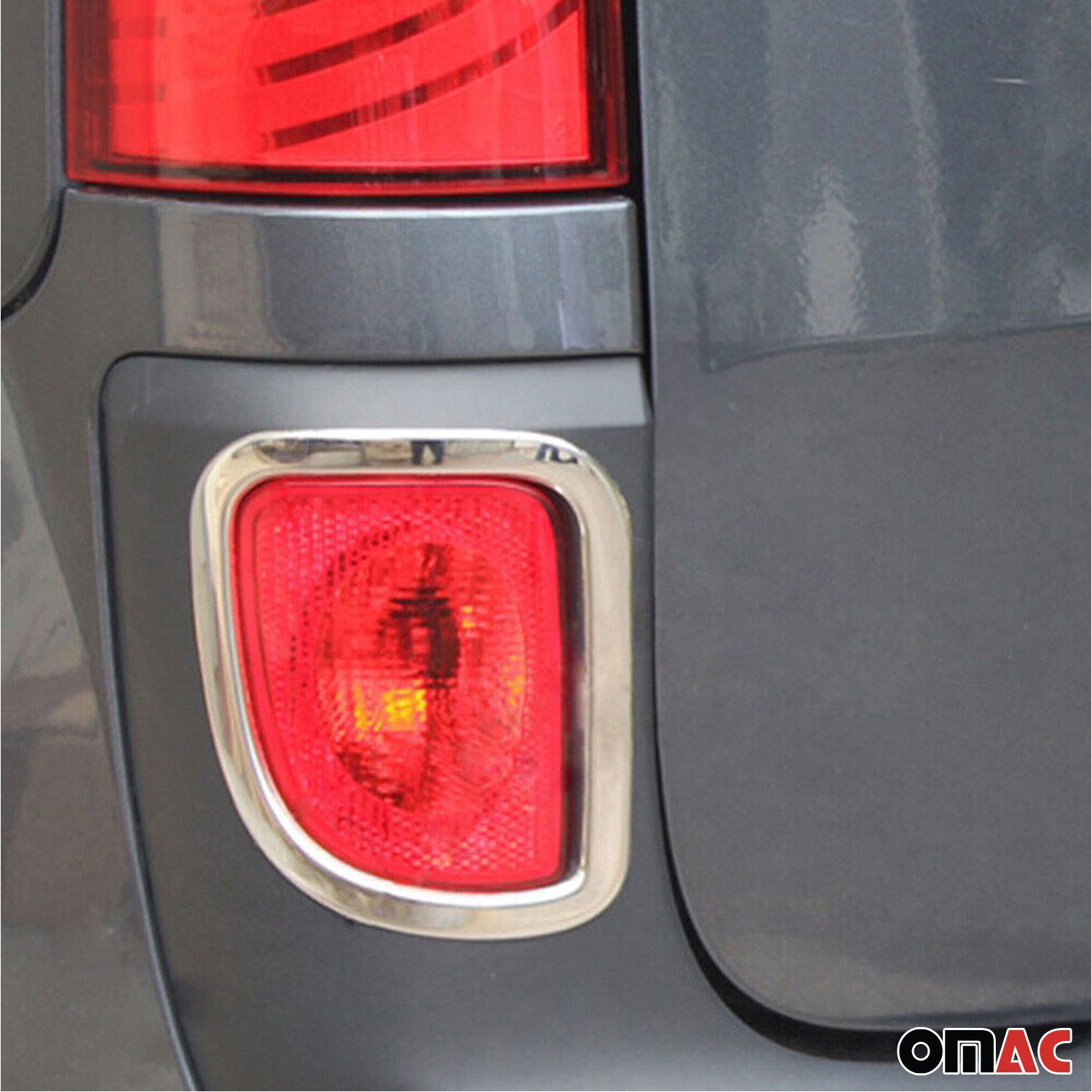 Reflektor Blenden Reflektorleiste für Renault Kangoo 2008-2013 Edelstahl Chrom