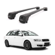 Dachträger Grundträger für Audi A4 B6 B7 Avant 2001-2008 Aluminium Schwarz 2tlg