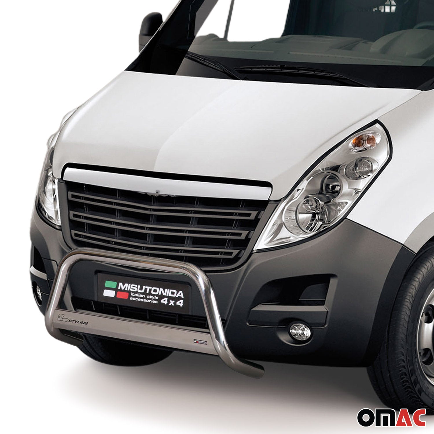 Frontbügel Frontschutzbügel für Opel Movano 2010-2021 ø63mm Stahl Silber Schutz