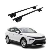 Dachträger Grundträger für Skoda Elroq 2024-2026 75kg Stahl Schwarz 2 tlg