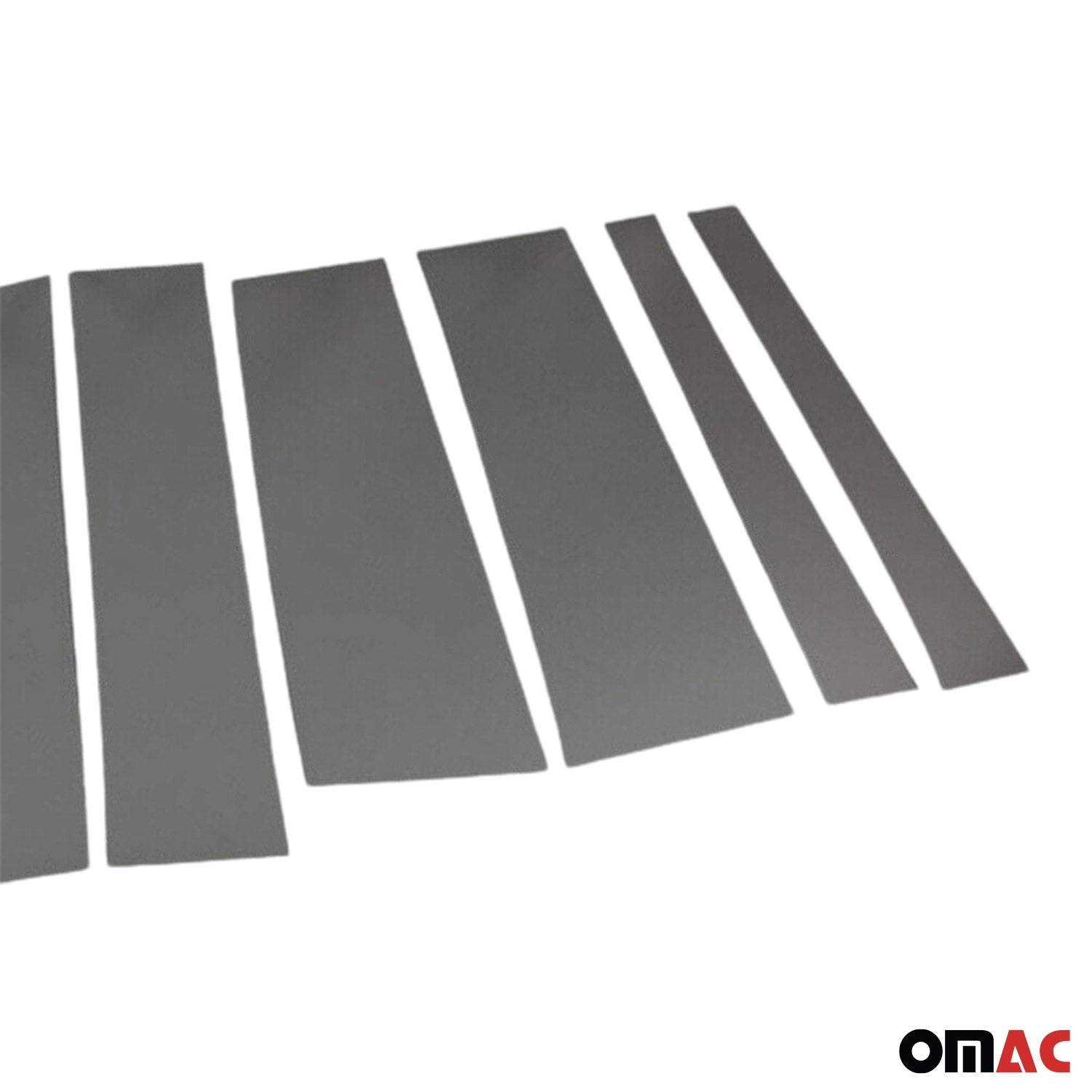 B-Säule Türsäulen Verkleidung für Fiat Doblo 2010-2021 Edelstahl Dunkel 8tlg