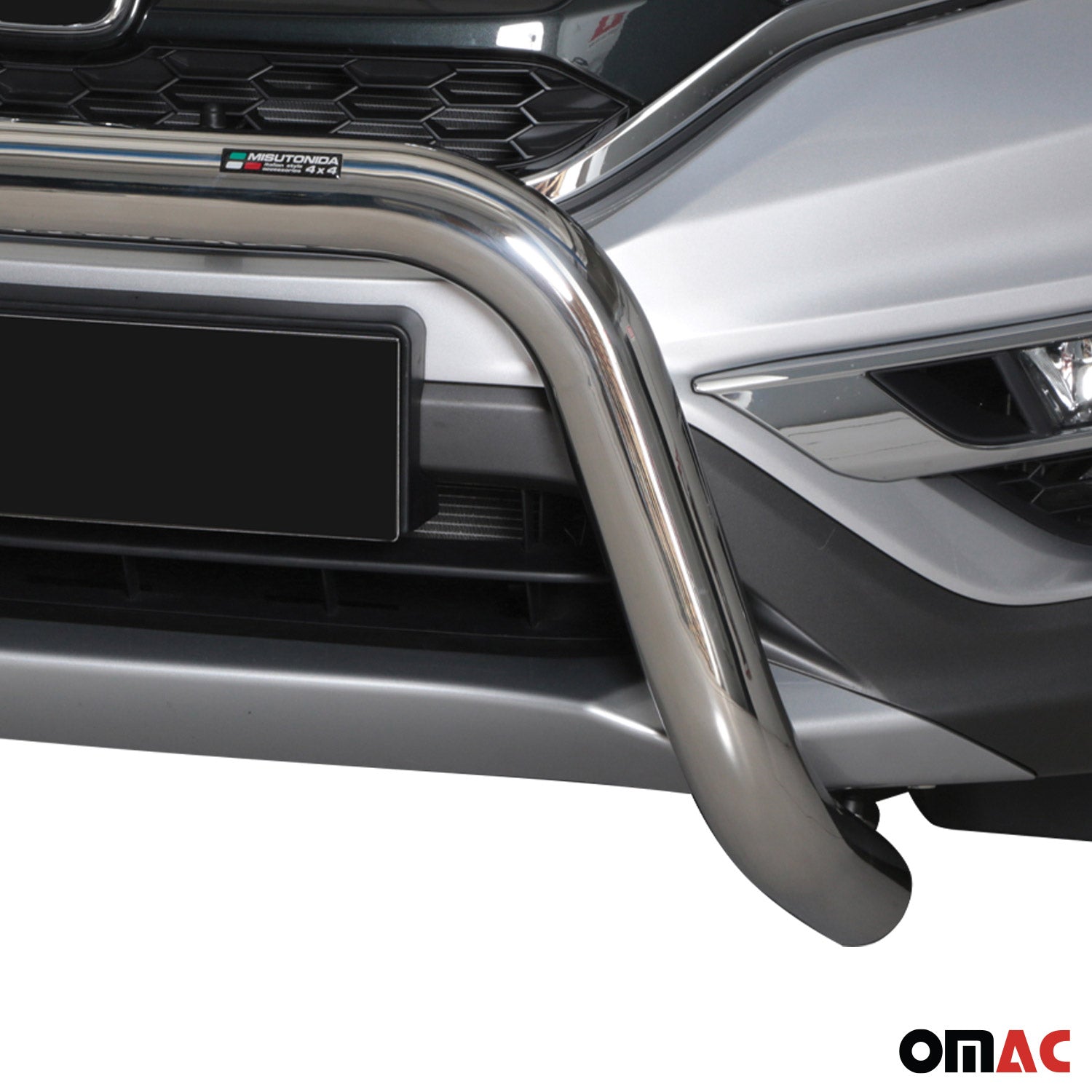 Frontbügel Frontschutzbügel für Honda CR-V 2016-2018 ø76mm Stahl Silber Schutz