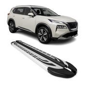 Trittbretter Seitenschweller Seitenbretter für Nissan X-Trail 2022-2026 Alu Grau