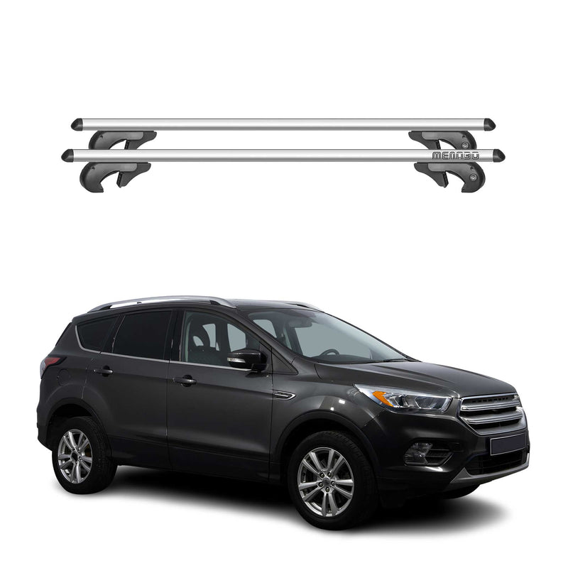 Menabo Dachträger Grundtäger für Ford Kuga mk3 2012-2020 90kg Alu Silber 2 tlg