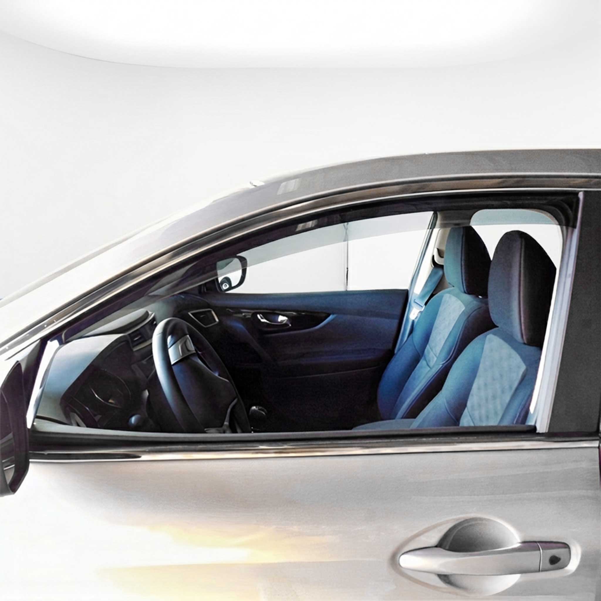 Windabweiser Regenabweiser für Nissan Qashqai J11 2014-2021 Dunkel Acryl 2tlg