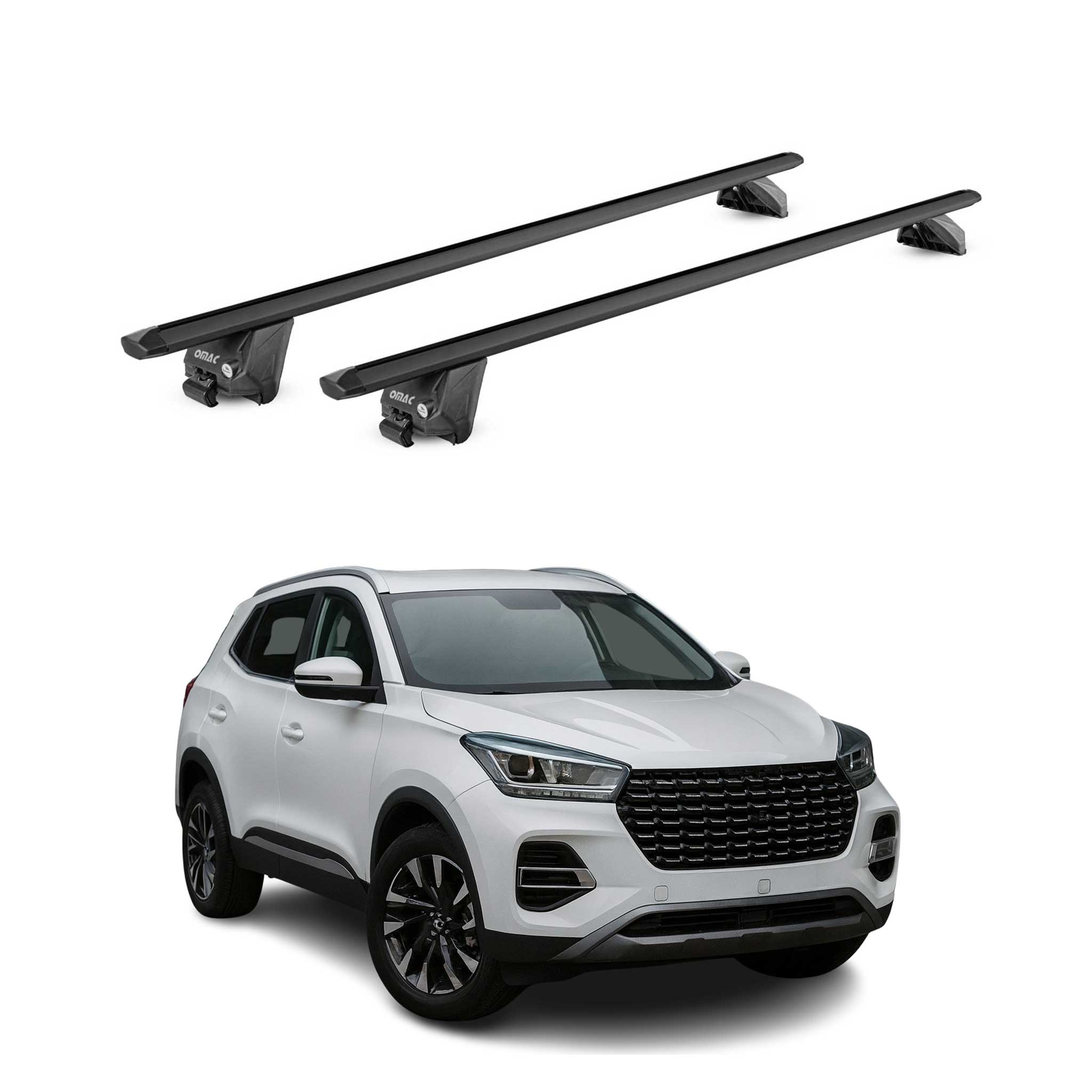Dachträger Grundtäger für DR 5.0 2024-2026 FL 100kg Aluminium Schwarz 2 tlg ABE