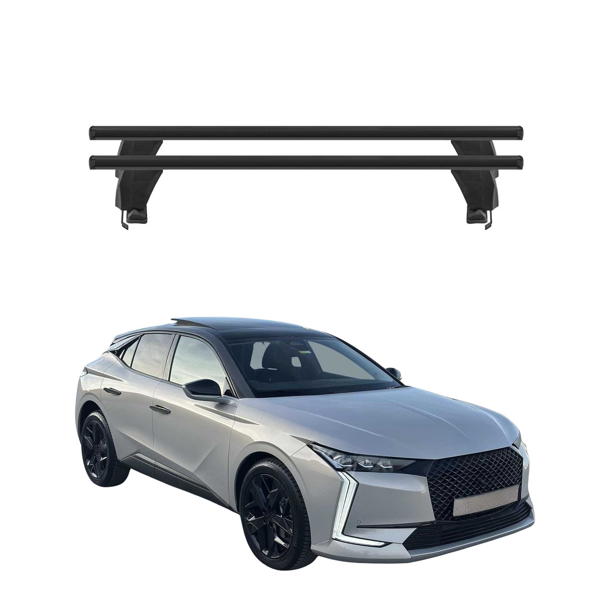 Menabo Dachträger Grundträger für DS DS4 II 2021-2026 Alu Schwarz 2tlg
