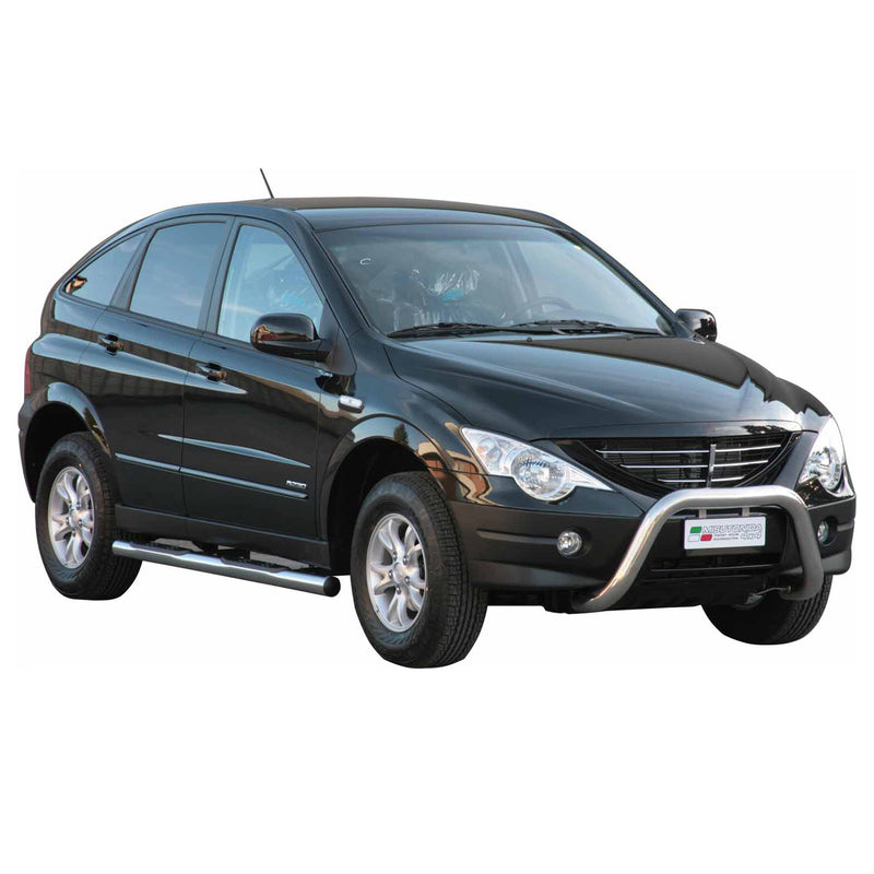 Frontbügel Frontschutzbügel für Ssangyong Actyon 2006-2012 ø76mm Stahl Silber