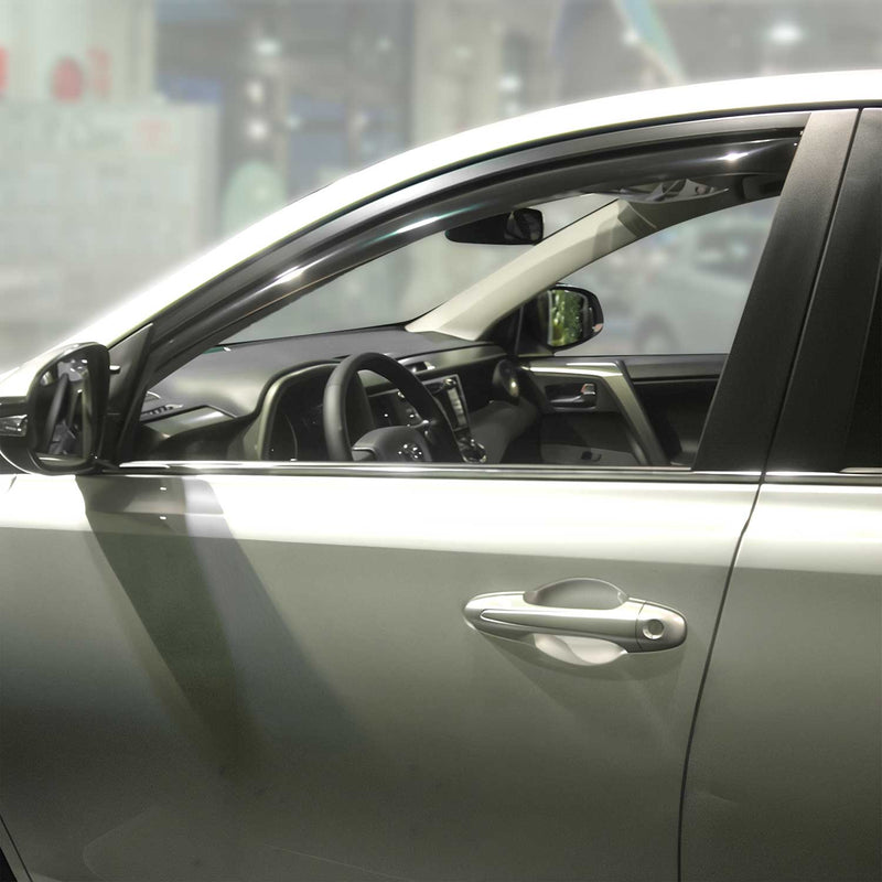 Windabweiser Regenabweiser für Toyota RAV4 2013-2018 Dunkel Acryl 2tlg