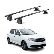 Stahl Dachträger für Dacia Sandero II 2012-2020 TÜV Abschließbar 2tlg Schwarz