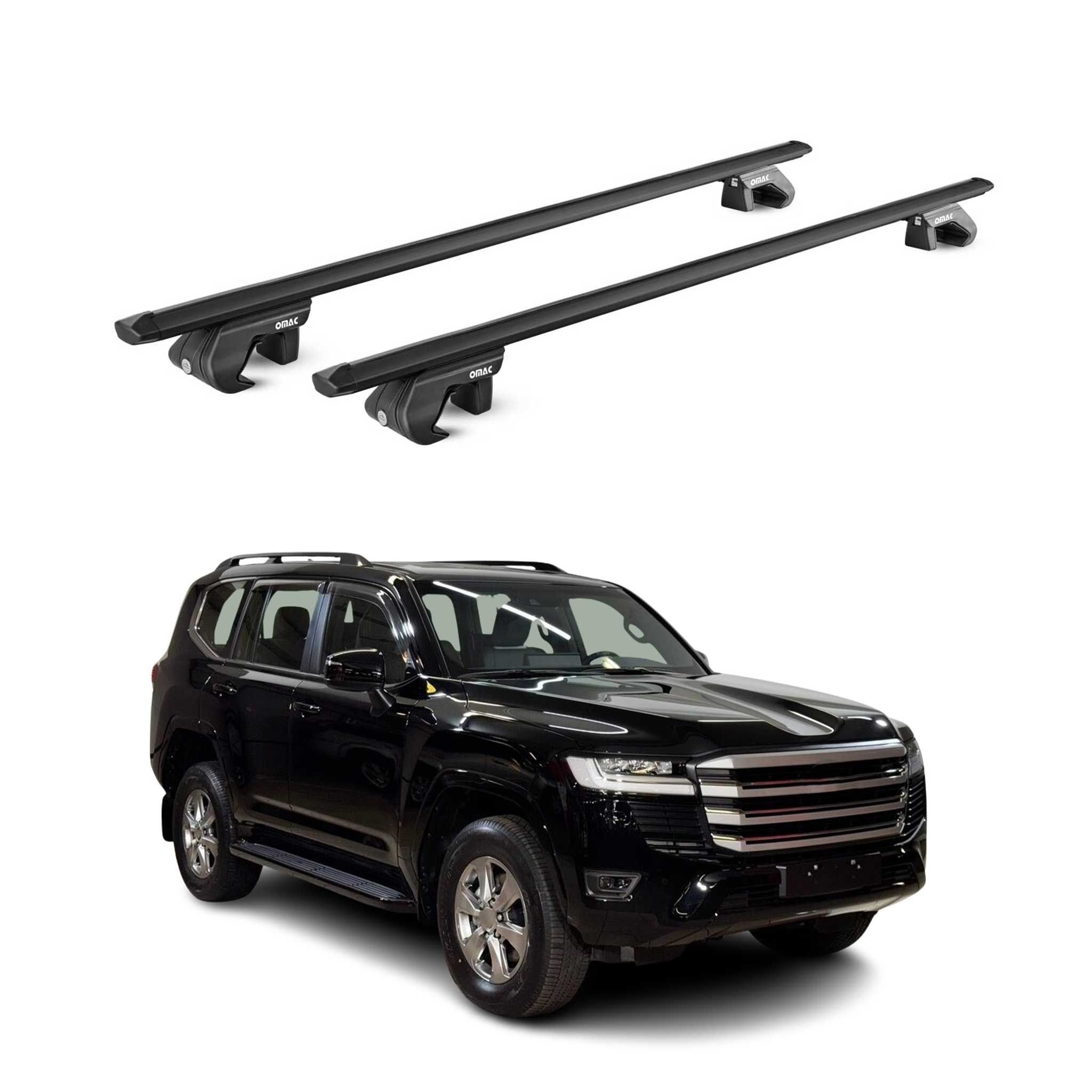Dachträger Grundtäger für Toyota Land Cruiser J250 2024-26 90kg Schwarz Alu ABE