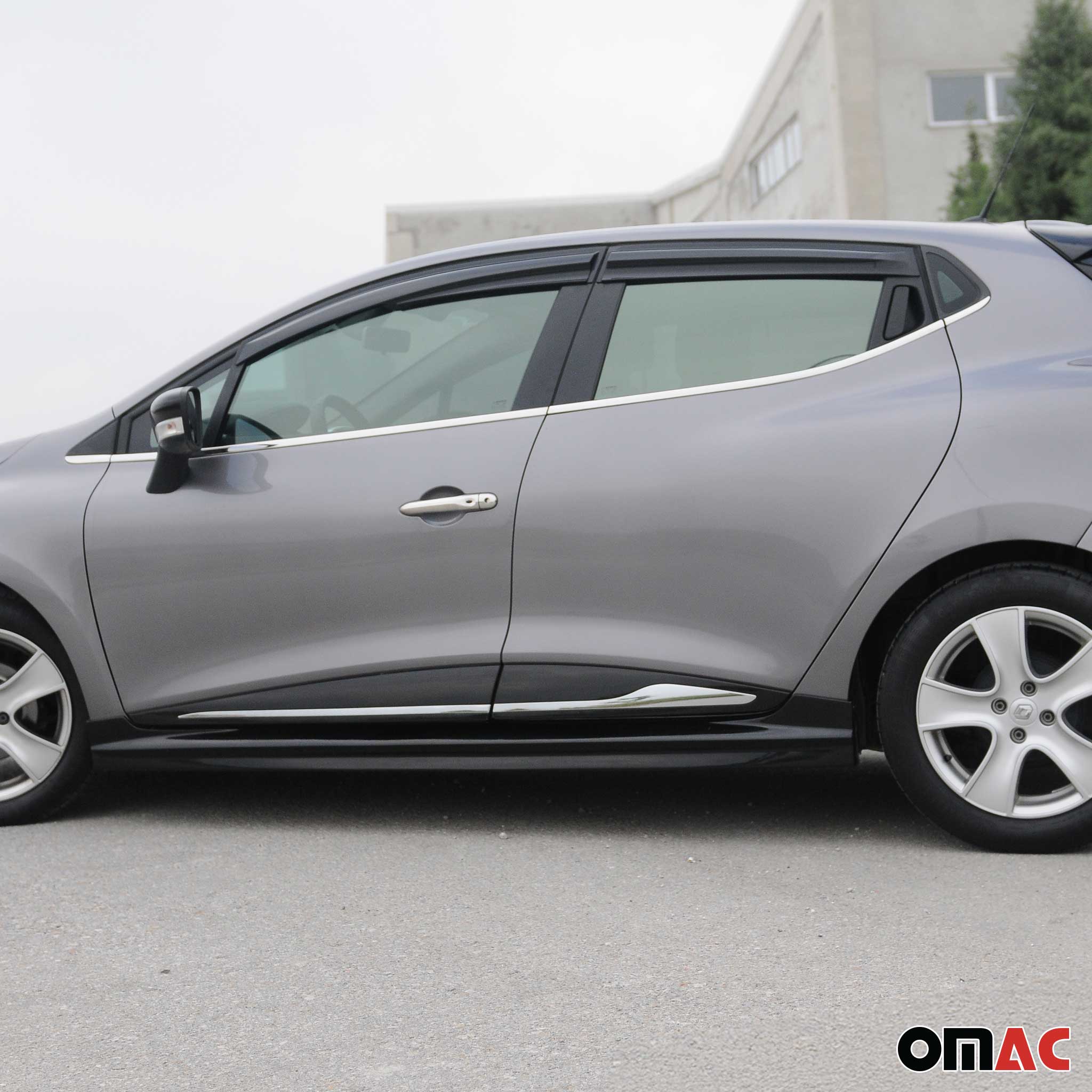 Seitenleiste Fensterleisten Edelstahl Chrom Satz für Renault Clio HB 2012-2019