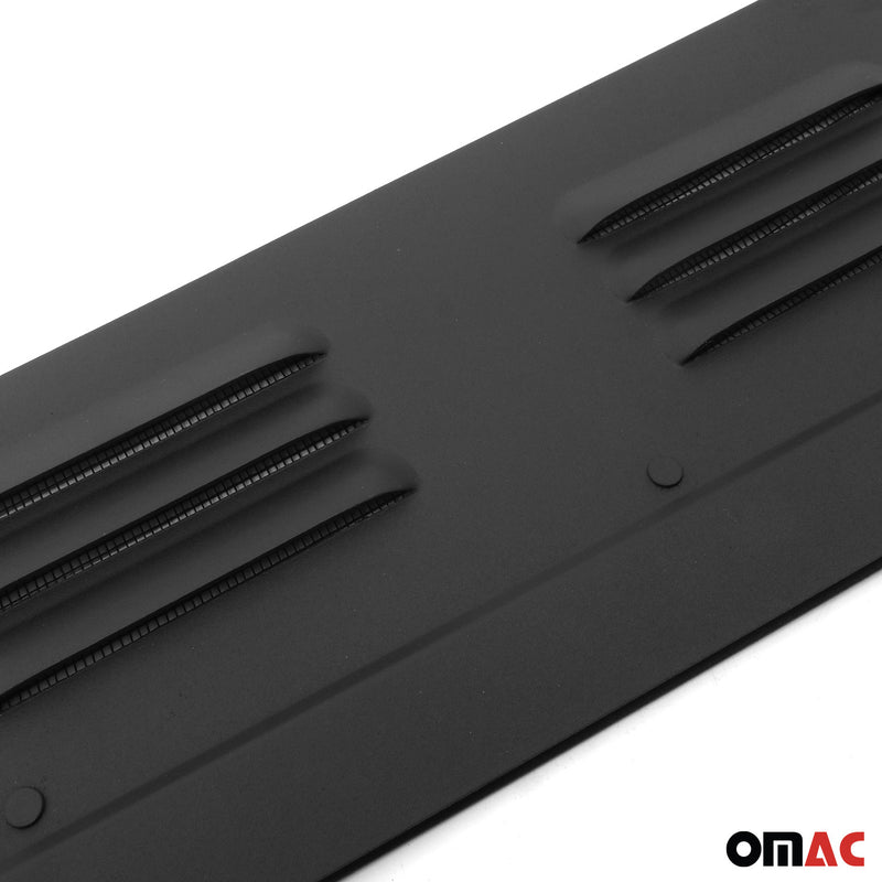 Lüftungsgitter Be & Entlüftung für Fiat Doblo 2010-2021 Aluminium Schwarz 2tlg