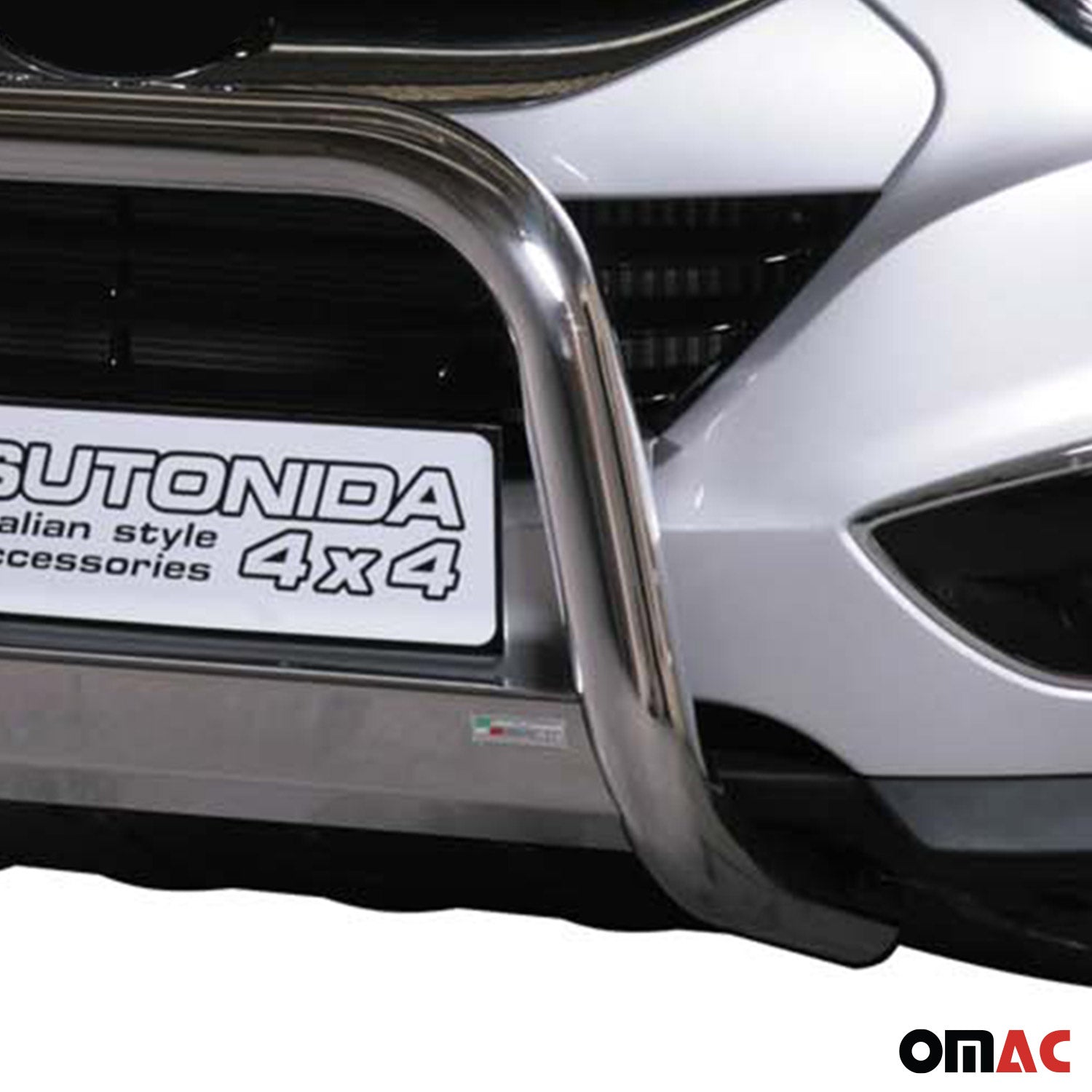 Frontbügel Frontschutzbügel für Hyundai ix35 2009-2015 ø63mm Stahl Silber Schutz