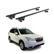 Dachträger Grundtäger für Subaru Forester mk4 2013-2018 90kg Alu Schwarz 2x ABE